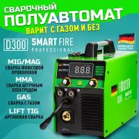 Сварочный аппарат полуавтомат FORSTER SmartFire D300/инвертор для сварки электродом и проволокой/ с газом и без газа