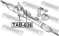 Сайленблок рулевой рейки (TOYOTA CALDINA AT190 / ST190 1992-1996), TAB036 FEBEST TAB-036