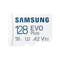 Карта памяти MicroSD Samsung microSDXC 128Gb Class10 UHS-I U3+ microSD Adapter