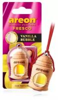 Ароматизатор подвесной для автомобиля Areon Fresco Vanilla bubble/Ванильный Пузырь