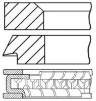 Кольца поршневые (1 цил.) goetze engine 0878500700