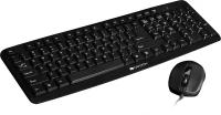 Комплект проводной клавиатура+мышь Canyon SET-1, USB, Черный CNE-CSET1-RU