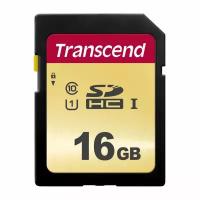 Transcend Карта памяти SD 16GB Transcend 500S SDHC UHS-I U1 [TS16GSDC500S]