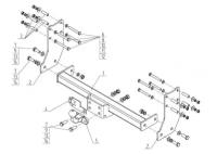 Фаркоп ford transit 2000-2014, шасси (без электрики) fd34