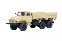 URALSKY TRUCK 375N 6X6 ON BOARD 1974 BEIGE (USSR RUSSIAN) | уральский грузовик 375Н 6Х6 бортовой 1974 бежевый