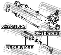 наконечник рулевой, 0221B10RS FEBEST 0221-B10RS