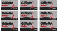 Gillette Лезвия для станка, Rubie, 5 шт, 9 уп/