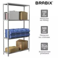 Стеллаж металлический Brabix MS KD-185/40-4 (S240BR144402) (1)