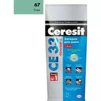 Затирка для плитки цементная Ceresit СЕ 33 Comfort 2 кг цвет №67 киви