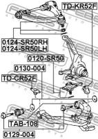 Опора шаровая (TOYOTA LITE / TOWNACE NOAH, V SR40 / SR50 1996-2001), 0120SR50 FEBEST 0120-SR50