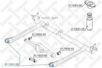 STELLOX 8774057SX 87-74057-SX_сайлентблок зад. балки!\ Nissan Almera/Tino N16/V10M 00>