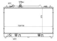 Радиатор MAZDA 6/ATENZA 02-05 Sat MZ0005