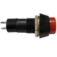 Выключатель (кнопка) 314(4) (красный) D=12мм, 3A 250V с фиксацией для электроинструмента