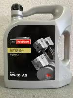 Синтетическое моторное масло Motorcraft А5 5W30 Synthetic, 5 л, 1 шт