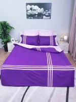 Постельное белье Вальтери OD-39, 2-спальное, сатин, 50х70 и 70х70, фиолетовый/розовый
