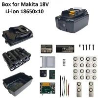 Корпус для сборки аккумулятора Makita 18 В под 10 аккумуляторов 18650 с SmallBMS