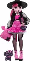 Модная кукла Monster High Draculaura Дракулаурас питомцем летучей мышью-котом