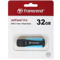 Флэш-диск Transcend 32Gb USB3.1 JetFlash 810 {противоударная флешка} [TS32GJF810]