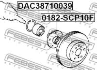 подшипник ступ.передн. Toyota Yaris/Echo NCP10/SC FEBEST DAC38710039