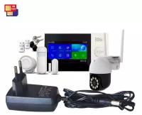GSM Wi-Fi сигнализация для дачи с видеокамерой - Страж Сенсор(GSM) и HDcom 0110(ASW5) TUYA (Q21492KOM) для загородного дома и коттеджа