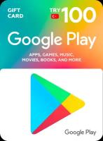 Подарочная карта / Карта пополнения Google Play - 100 TL