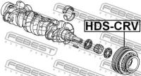 Шкив коленвала B18B/B20B, HDSCRV FEBEST HDS-CRV