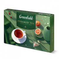 Чай GREENFIELD Pyramid Tea Collection ассорти 6 вкусов 30 пирамидок 1768-10 622760 (1)