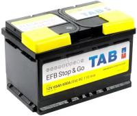 Аккумулятор автомобильный TAB EFB Stop&Go 65 А/ч 650 А обр. пол. низк. Евро авто (278х175х175) 212065