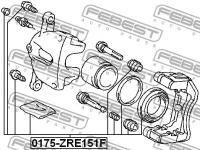 Ремкомплект суппорта тормозного переднего, 0175ZRE151F FEBEST 0175-ZRE151F