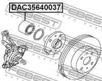 Подшипник ступицы FEBEST DAC35640037