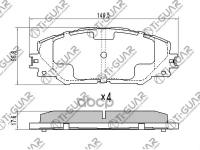 Тормозные Колодки Tg-732C/Pn1530 (Керамика)* Ti·guar Fr // Rav4 Aca3# 05~ // Blade Gre156h 06~ // Mark X Zio Ana1# 07~ // Aur