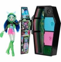 Кукла Гулия Йелпс с гардеробом Monster High Doll and Fashion Set, Ghoulia Yelps Doll, Skulltimate Secrets: Neon Frights