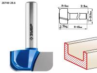 ЗУБР 28,6x13мм, радиус 5мм, фреза пазовая фасонная №7