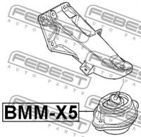 Опора двигателя BMW X5(E53) M54, BMMX5 FEBEST BMM-X5