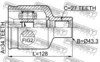 Ремкомплект шруса Opel Antara 06-, 1011CAPRH FEBEST 1011-CAPRH