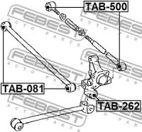 С/блок тяги, TAB500 FEBEST TAB-500