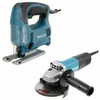 Набор сетевого инструмента Makita DK0116 (лобзик 4329 + УШМ 9558HN)