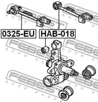 Тяга задняя поперечная верхняя (HONDA CIVIC EU/EP/ES 2001-2006) FEBEST, 0325EU FEBEST 0325-EU