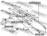 Сайленблок задней поперечной тяги, RNAB005 FEBEST RNAB-005