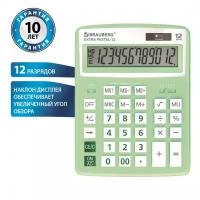 Калькулятор настольный Brauberg Extra PASTEL-12-LG 206x155 мм 12 разр. мятный 250488 (1)