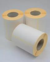 Термоэтикетки ЭКО 100х72 мм, 500 шт./рул, самоклеящиеся, из бумаги для принтера - 8 роликов