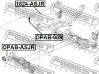 Сайленблок задней балки (гидравлический) FEBEST OPABASJR