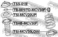 Опора переднего амортизатора, TSS019 FEBEST TSS-019