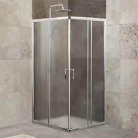 Душевой уголок BelBagno Unique 100x100 UNIQUE-A-2-85/100-P-Cr стекло рифленое, профиль хром, без поддона