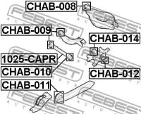 Рычаг задний нижний, 1025CAPR FEBEST 1025-CAPR