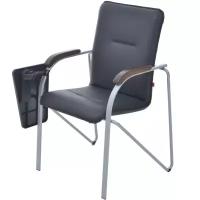 Конференц-кресло FA-SAMBA ST Silver к/з чёрный DO350/орех