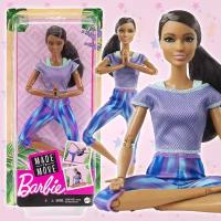 Кукла Барби Made to Move Йога Брюнетка
