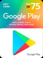 Подарочная карта / Карта пополнения Google Play - 75 TL