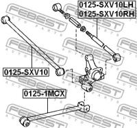 Тяга задняя поперечная правая регулируемая, 0125SXV10RH FEBEST 0125-SXV10RH