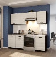 Кухонный гарнитур, кухня, готовый комплект Мальва 2,1 м Венге/Сосна Лоредо